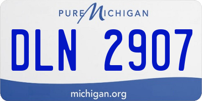 MI license plate DLN2907