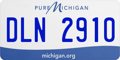 MI license plate DLN2910