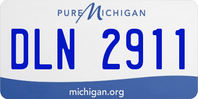 MI license plate DLN2911