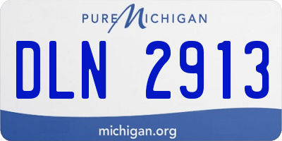 MI license plate DLN2913