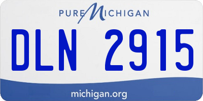 MI license plate DLN2915