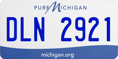 MI license plate DLN2921