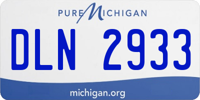 MI license plate DLN2933