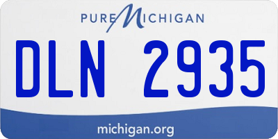 MI license plate DLN2935