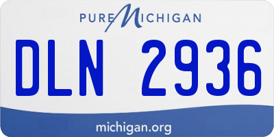 MI license plate DLN2936