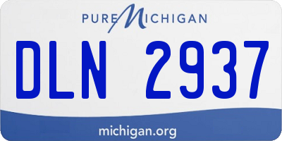 MI license plate DLN2937