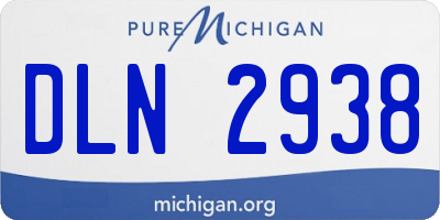 MI license plate DLN2938