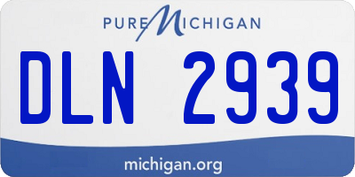 MI license plate DLN2939