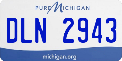MI license plate DLN2943