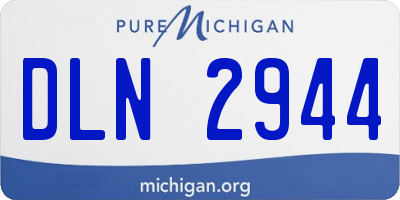 MI license plate DLN2944