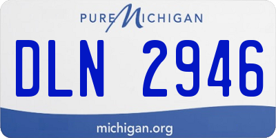 MI license plate DLN2946