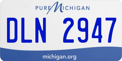 MI license plate DLN2947
