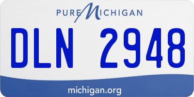 MI license plate DLN2948