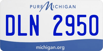 MI license plate DLN2950