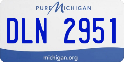 MI license plate DLN2951