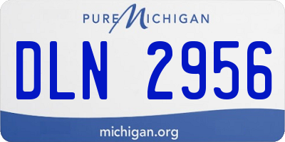 MI license plate DLN2956