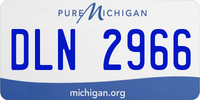 MI license plate DLN2966