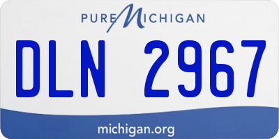 MI license plate DLN2967