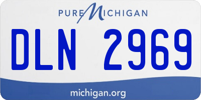 MI license plate DLN2969