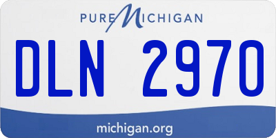 MI license plate DLN2970