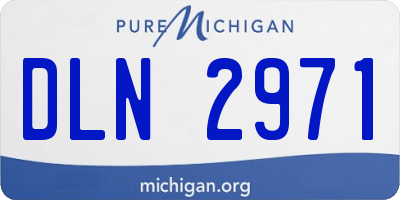 MI license plate DLN2971