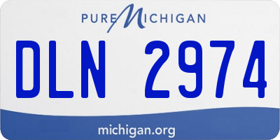 MI license plate DLN2974