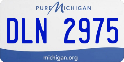 MI license plate DLN2975