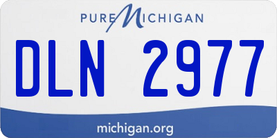 MI license plate DLN2977