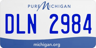 MI license plate DLN2984