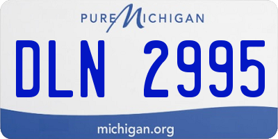 MI license plate DLN2995