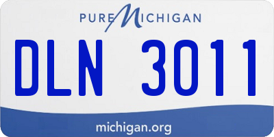 MI license plate DLN3011