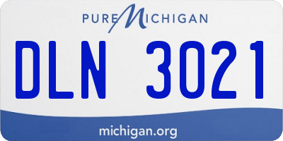 MI license plate DLN3021