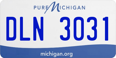 MI license plate DLN3031