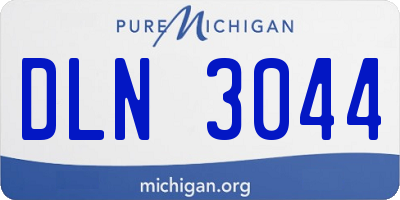 MI license plate DLN3044