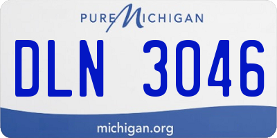 MI license plate DLN3046