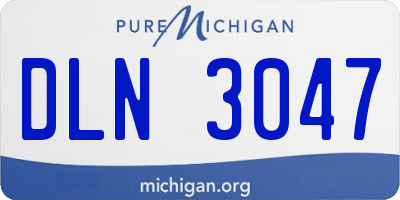 MI license plate DLN3047