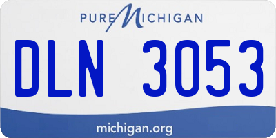 MI license plate DLN3053