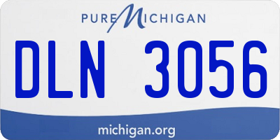 MI license plate DLN3056