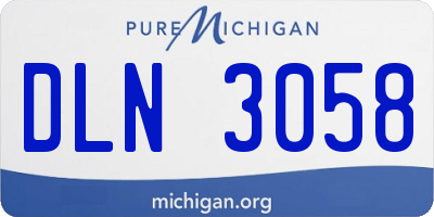 MI license plate DLN3058