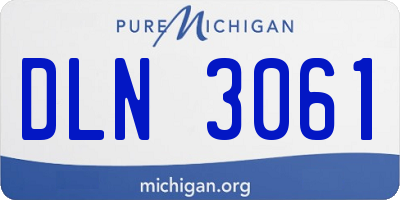 MI license plate DLN3061