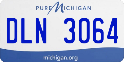 MI license plate DLN3064