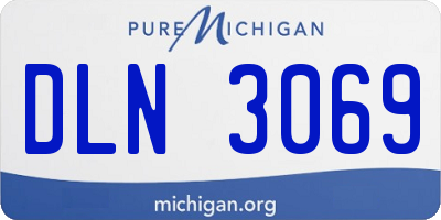 MI license plate DLN3069