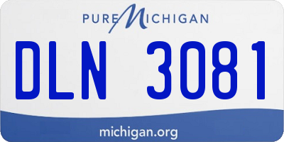 MI license plate DLN3081