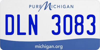 MI license plate DLN3083