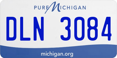MI license plate DLN3084