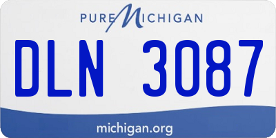 MI license plate DLN3087