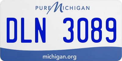 MI license plate DLN3089