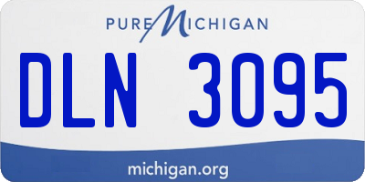 MI license plate DLN3095