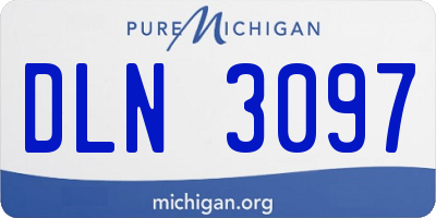 MI license plate DLN3097