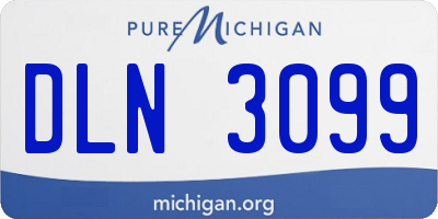 MI license plate DLN3099